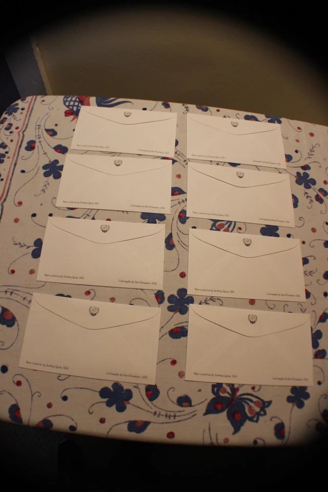 1984 UN WFUNA Flag Series Cachets (8) w/Anthony Quinn Art-FDC - Image 2 of 2