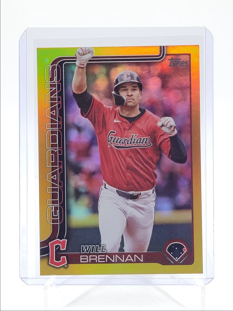 WILL BRENNAN 2025 TOPPS SERIES ONE GOLD FOIL GUARDIANS /50 Q4230