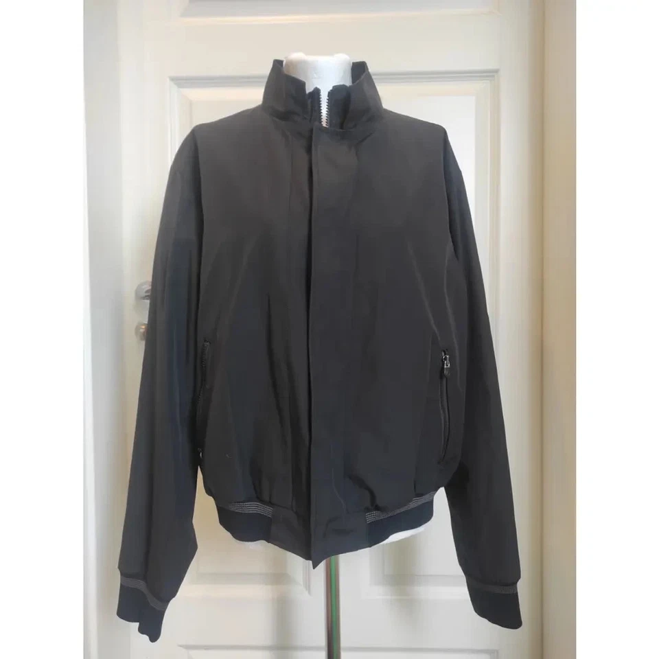 Veste courte noire homme ARMANI COLLEZIONI avec capuche TAILLE 52 - Photo 3/4