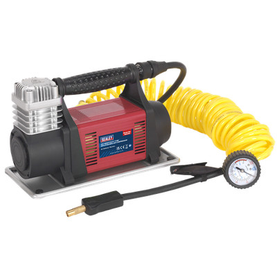 Sealey Schwerlast Mini Luftkompressor 12 V maximaler Druck 100 PSI MAC06