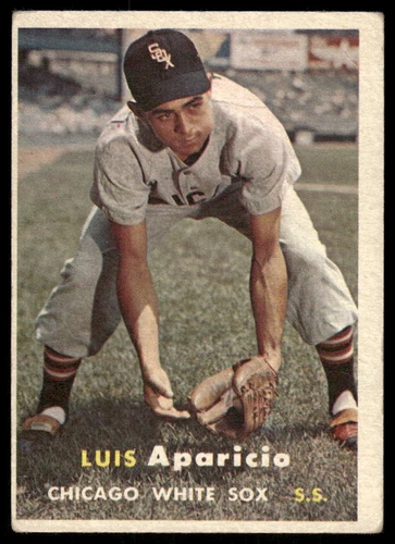 1957 Topps #7 Luis Aparicio Chicago White Sox Very Good 49993