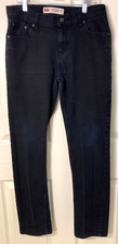 Levi's Mens 502 Regular Taper Black Denim Jeans Size 18/29x31 / Measures 29x29 