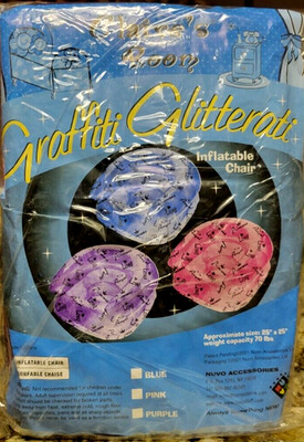 Very Rare Nuvo Childs Inflatable Chair. Purple. New and Unopened. 25''X 25''