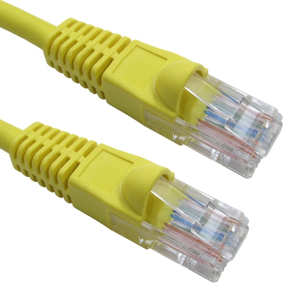 Cables Direct 2m Snagless Cat5e LSZH Patch Cable - Yellow