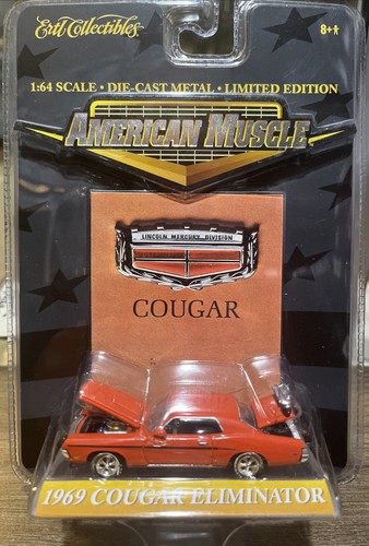 MERCURY COUGAR ELIMINATOR '69 ORANGE 1969 1/64 AMERICAN MUSCLE ERTL DIECAST CAR - Picture 1 of 8