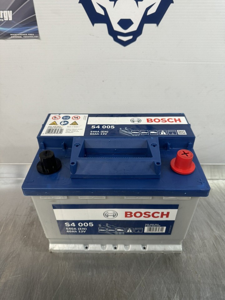 S4 005 Bosch Car Battery 12V 60Ah 540A(EN) Type 027 Bosch Quality 6