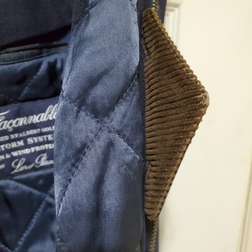 Vtg Faconnable Jacket Men XL Black Wool Loro Piana Storm Chore Coat Military Dad - Picture 20 of 24