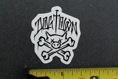 Dogtown Skateboards Black White Pig Bones OG Z40B Vintage