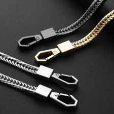 Stainless Steel Link Biker Trucker Punk Wallet Chain 16 " Long Ring Clip Jewelry