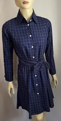alicia bell shirt dress Kat Mini Shirt Dress- Thin Blue Stripe