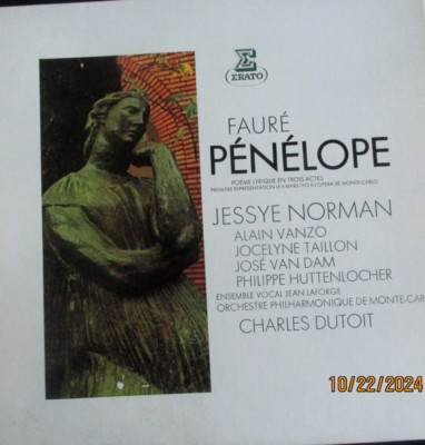 DUTOIT NORMAN VANZO - FAURE Penelope  3xLPs box ERATO