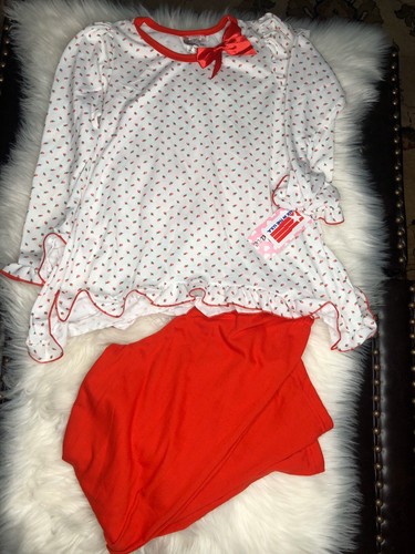 Laura Dare Strawberry 🍓 Two Pieces Pajamas, Sz 8 - Picture 6 of 6