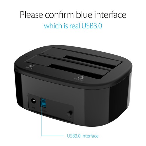 ORICO Dual Bay HDD-Dockingstation Offline-Klon für 2,5/3,5-Zoll-SSD-HDD-Gehäuse - Bild 6 von 22