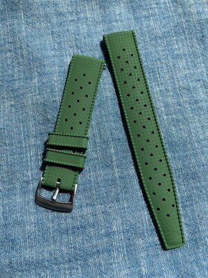 Vulcanized Rubber Tropical Watch Strap