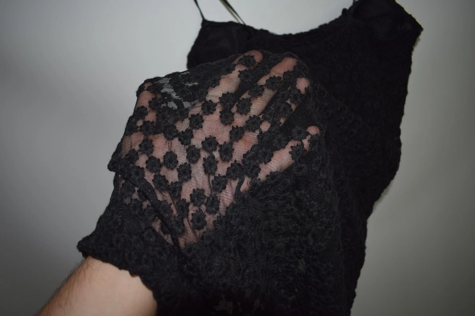 Versace Jeans Couture Bustier mini abito nero ricamato floreale taglia 32 46