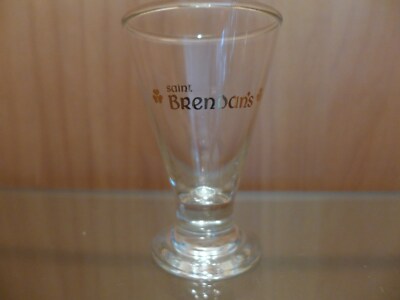 7 Saint Brendan's Likörgläser mit Logo-Aufdruck WIE NEU Schnapsglas 