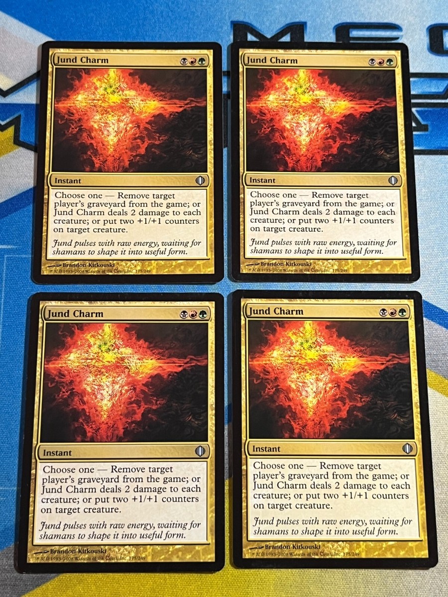 Magic the Gathering MTG Shards of Alara JUND CHARM x4