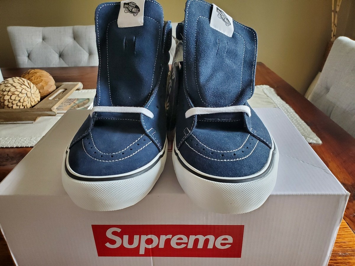 Supreme Van's Sk8-Hi Pro (F*ck the World) Sneaker, True Navy