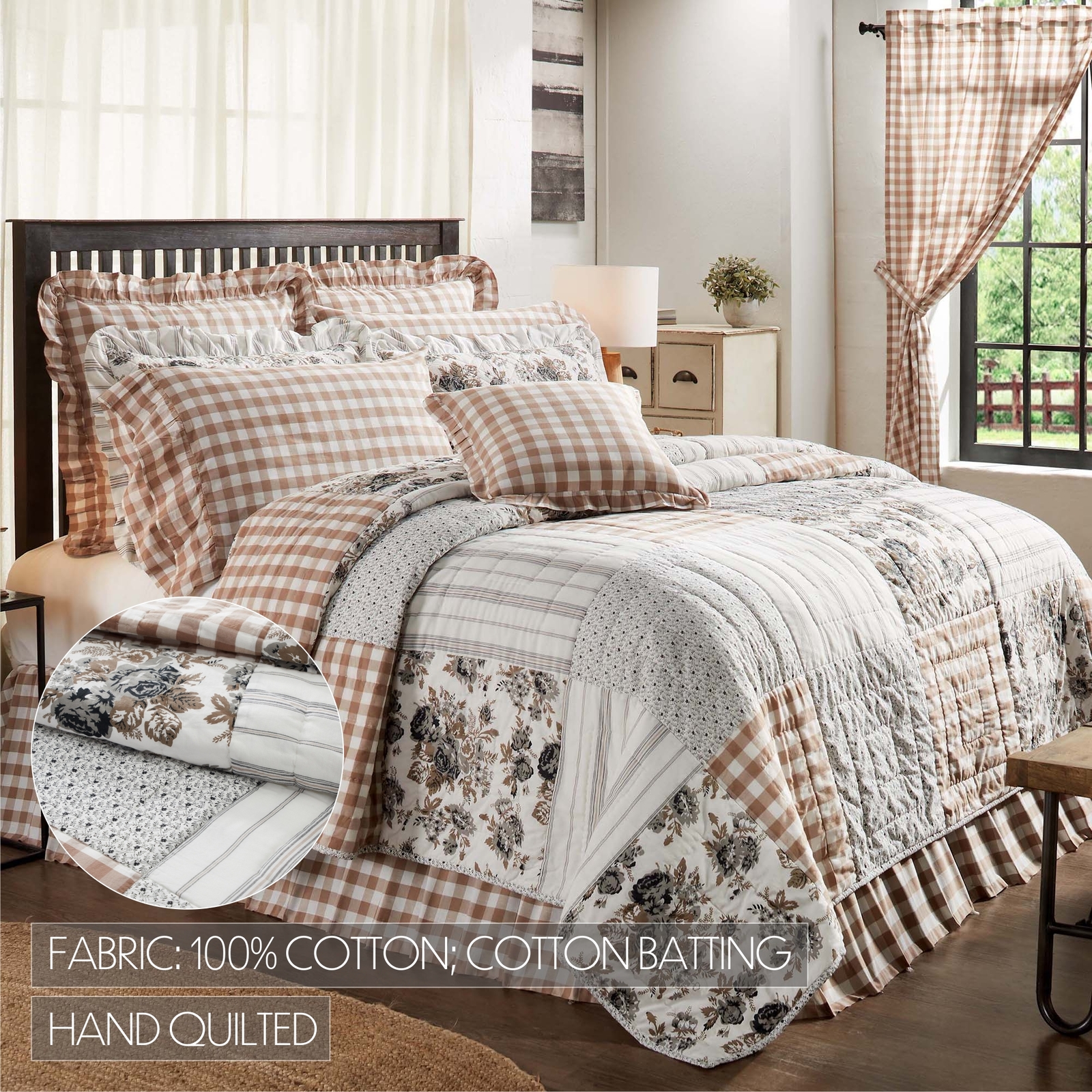 Farmhouse Gossip Quilted Blanket NCU0TH960 main image 0