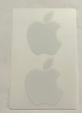NEW WHITE Apple Logo Sticker Decal - Genuine OEM - Includes 2 Stickers - Large