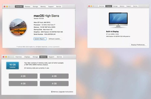  APPLE iMAC 27" 3.4GHZ i7 16GB 1TB SSD 1GB GC MAC OS HIGH SIERRA READY APPS - Picture 2 of 12
