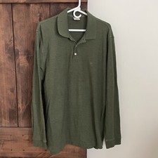 Brooks Brothers Mens XL Performance Polo Shirt Olive Green Cotton Original Fit