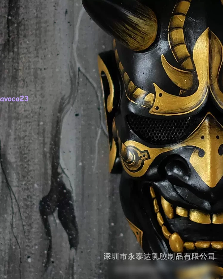 Японская латексная маска Hannya Devil Demon Oni Samurai Prajna реквизит для косплея на Хэллоуин - Изображение 4 из 4