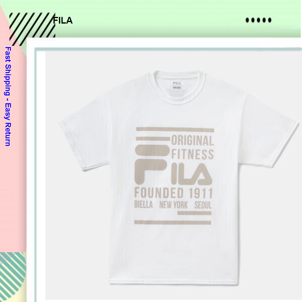 Fila T Shirt Uomo Originale Fitness Manica Corta Bianco M