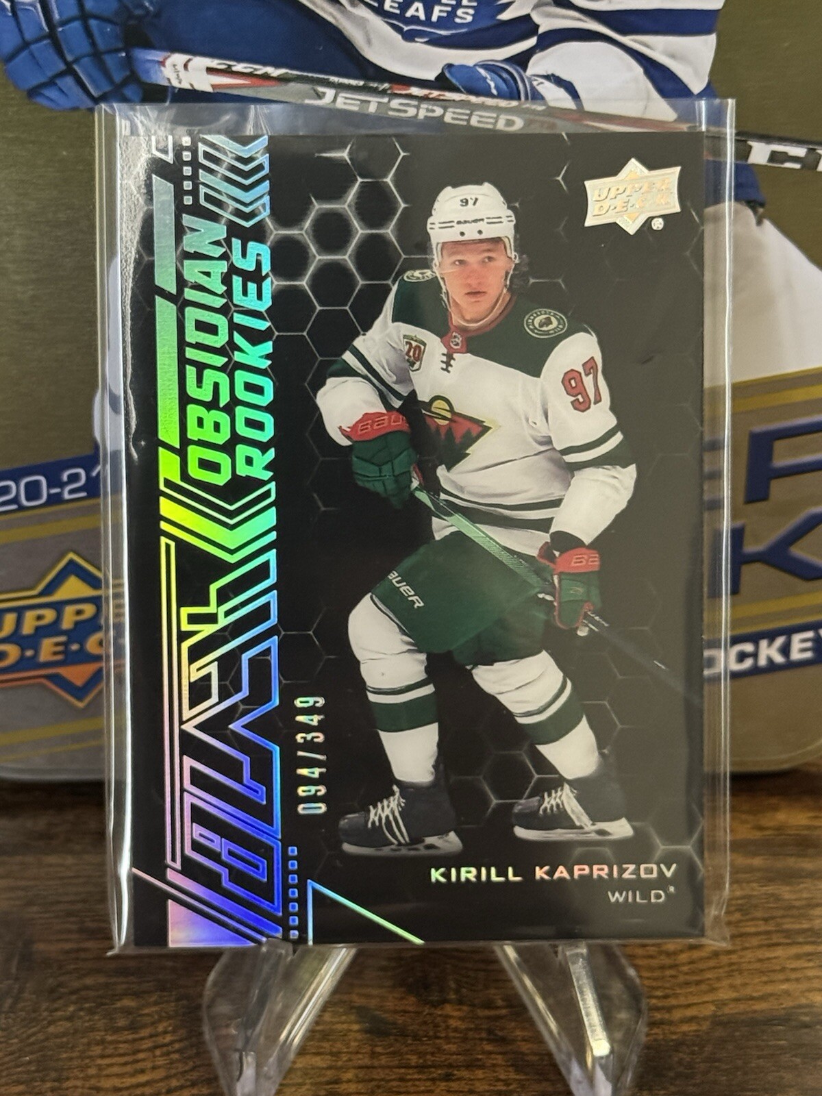 Kirill Kaprizov 2020-21 UD Black Obsidian Rookie #OR-4 /349