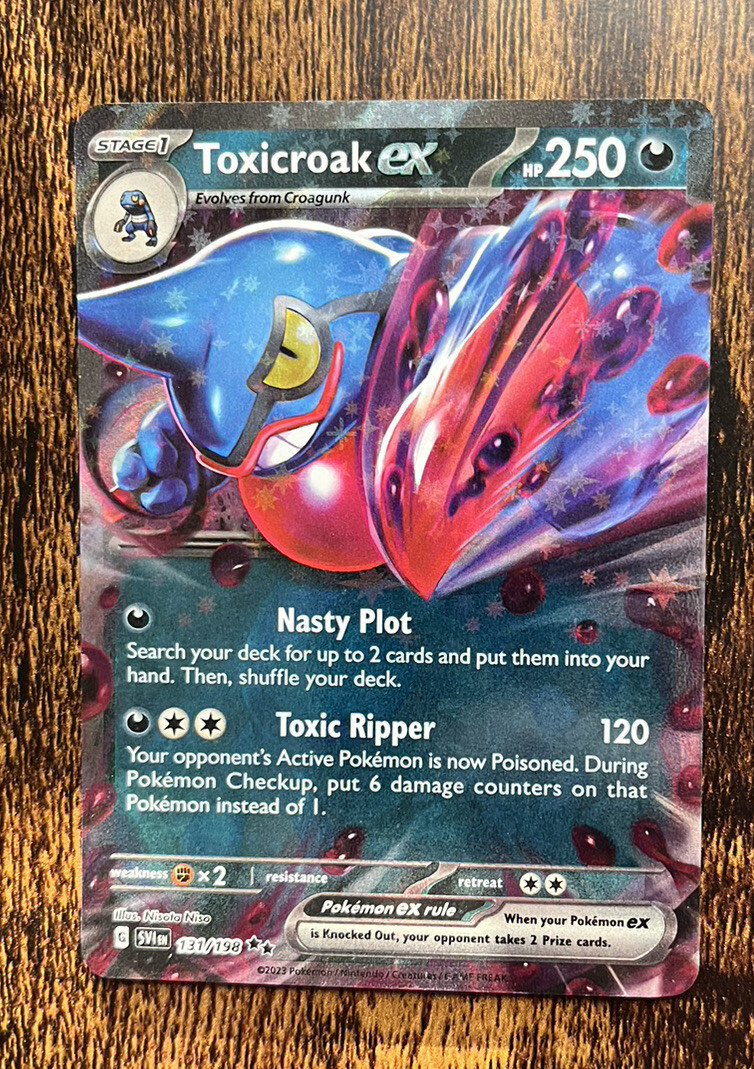 toxicroak ex pokemon card value POKMON TCG - Ultra Rare Px2 / None / 2 SV01 Toxicroak ex - 131/198 -