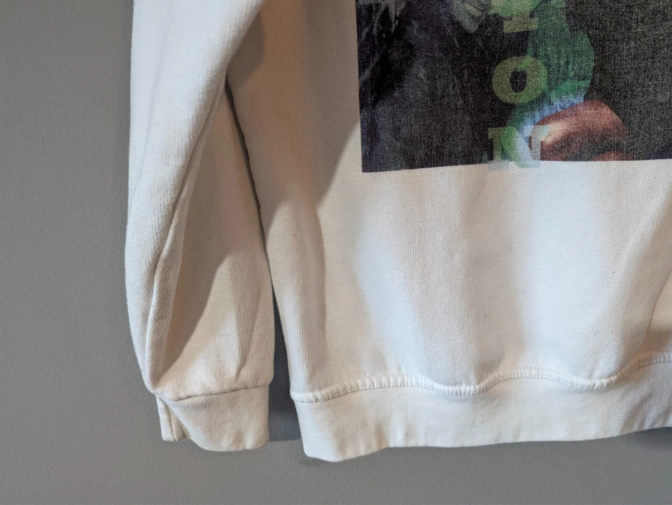 Sudadera Pullover Boohoo Whitney Houston Blanca Gráfica Top Algodón Para Mujer M Foto 4 de 4