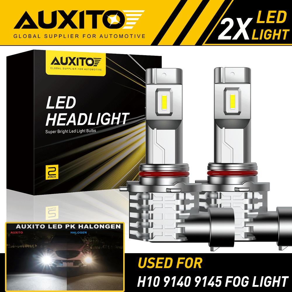 AUXITO 9007 LED Headlight Bulbs, 15000LM Per Set 6500K Xenon White 450