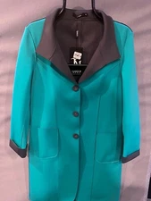 Tesoro Moda Woman’s Jacket Green Sz S NWT