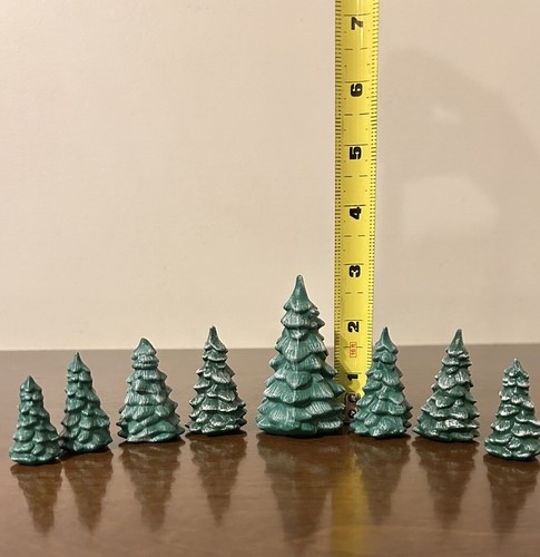 Handmade Hobbyist 3” Ceramic Christmas Village 24pc Inn Church Stable Train Tree - Picture 19 of 20
