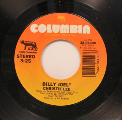 Rock 45 Billy Joes - Christie Lee / The Longest Time On Columbia