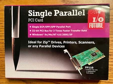 I/O Future Koutech PP110 Single Parallel PCI Card Adapter Controller Card -- NEW