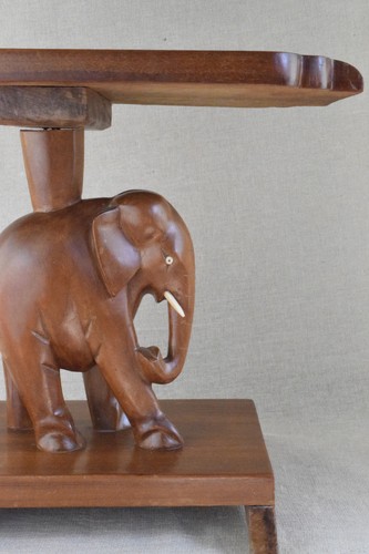 Nigerian Elephant End Table - Picture 2 of 7