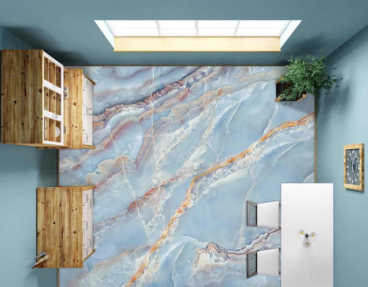 3D Blue Marble SKE1247 Floor WallPaper Print Decal Epoxy