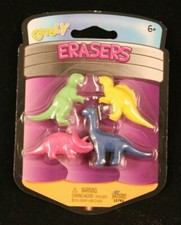 Googly - Eraser - 4 Pack - Dinosaurs - 4 Different Colors  Figures
