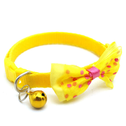 Collar de encaje para perros y gatos pequeños ~ Hebilla de campana con mosca → - Imagen 11 de 22