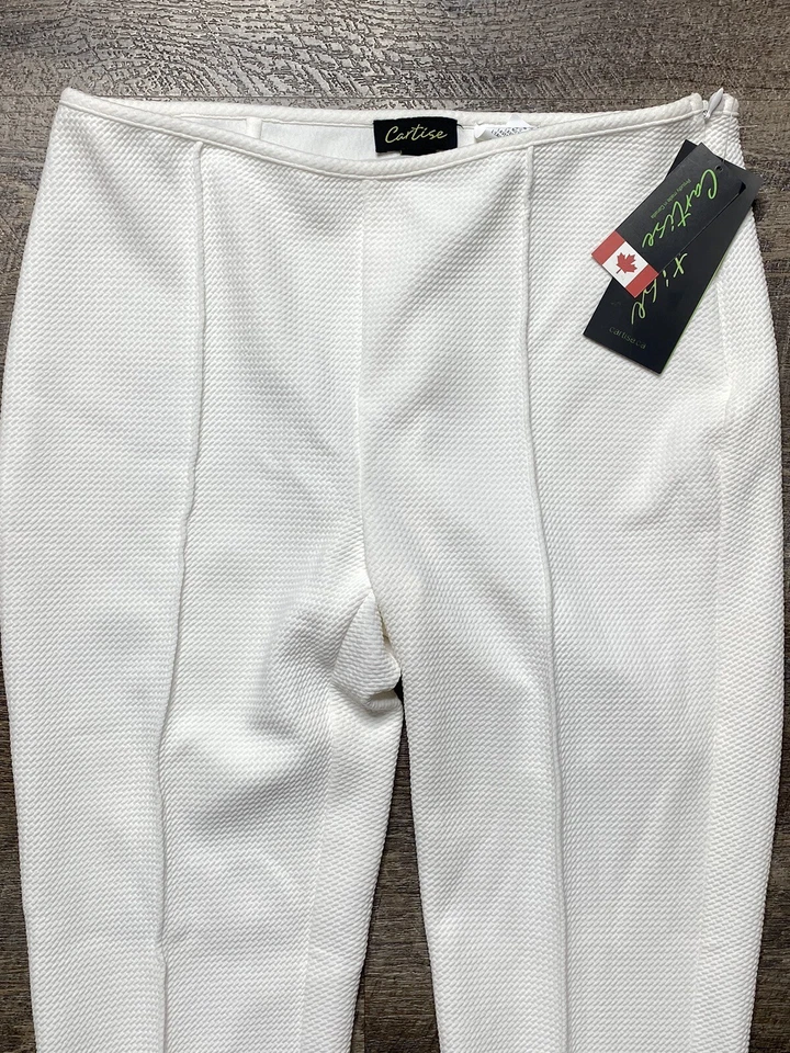 Pantalones Cartise Canada Blanco Posh Bottom EE. UU. Talla 8 - CA Talla 10 Precio de venta sugerido por el fabricante $149 NUEVOS Foto 4 de 4