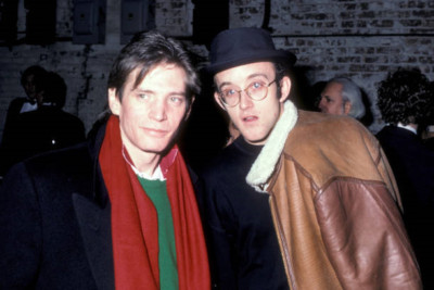 Photographer Robert Mapplethorpe and artist Keith Haring atte- 1986 4x6 Photo 