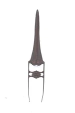 Tiger Knife Katar Dagger 1900s Vintage Indian Antique Hand Forged Steel