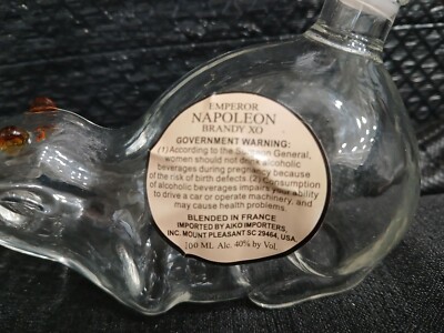 Emperor Napoleon Brandy XO Clear Glass Empty Mouse Shape Bottle | eBay