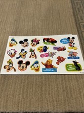 Disney Movie Club Exclusive Stickers Sheets Mickey Moust Nemo Pooh New.