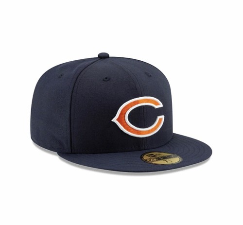 New Era 59Fifty Chicago Bears 7 1/8 NFL On-Field Sideline Fitted Mütze Blau Neu - Bild 3 von 4