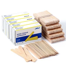 5000pcs 6 Inch Wood Tongue Depressors Non-Sterile Waxing Spatula Wax Stick Craft