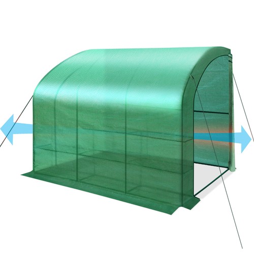 STRONG CAMEL Walk-In Greenhouse – 10x5x7 Ft With 3 Tiers & 6 Shelves, White Frame