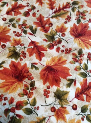Leaves All Over Cotton Window Valance Handcrafted FREE SHIPPING
