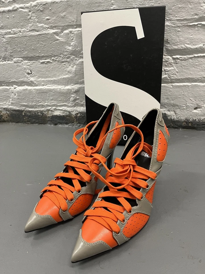 Jeremy Scott Staccato Gris Y Naranja Talla 8.5 EE. UU. Foto 2 de 4